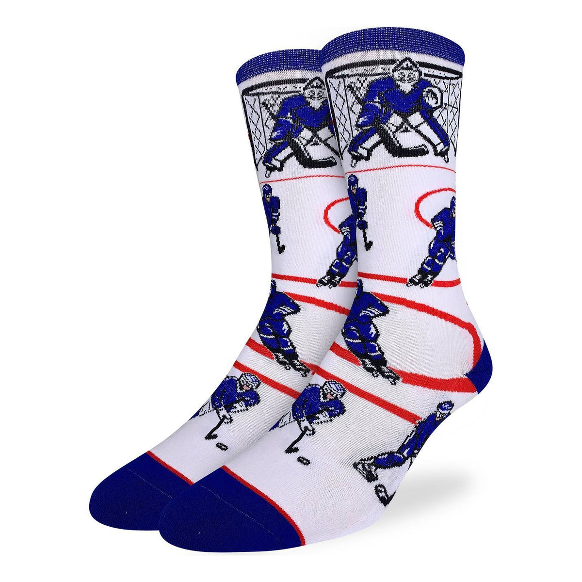 Men's Hockey, Blue & White Socks