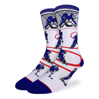 Men's Hockey, Blue & White Socks