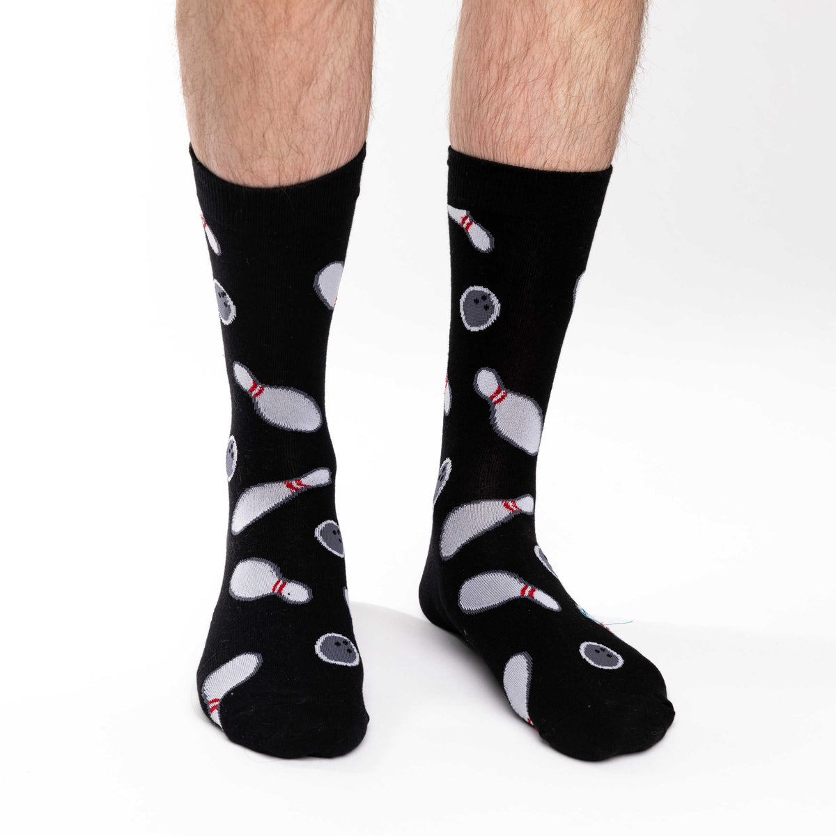 Men's Bowling, Black Socks