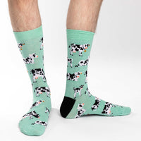 Men's Cows in a Field Socks