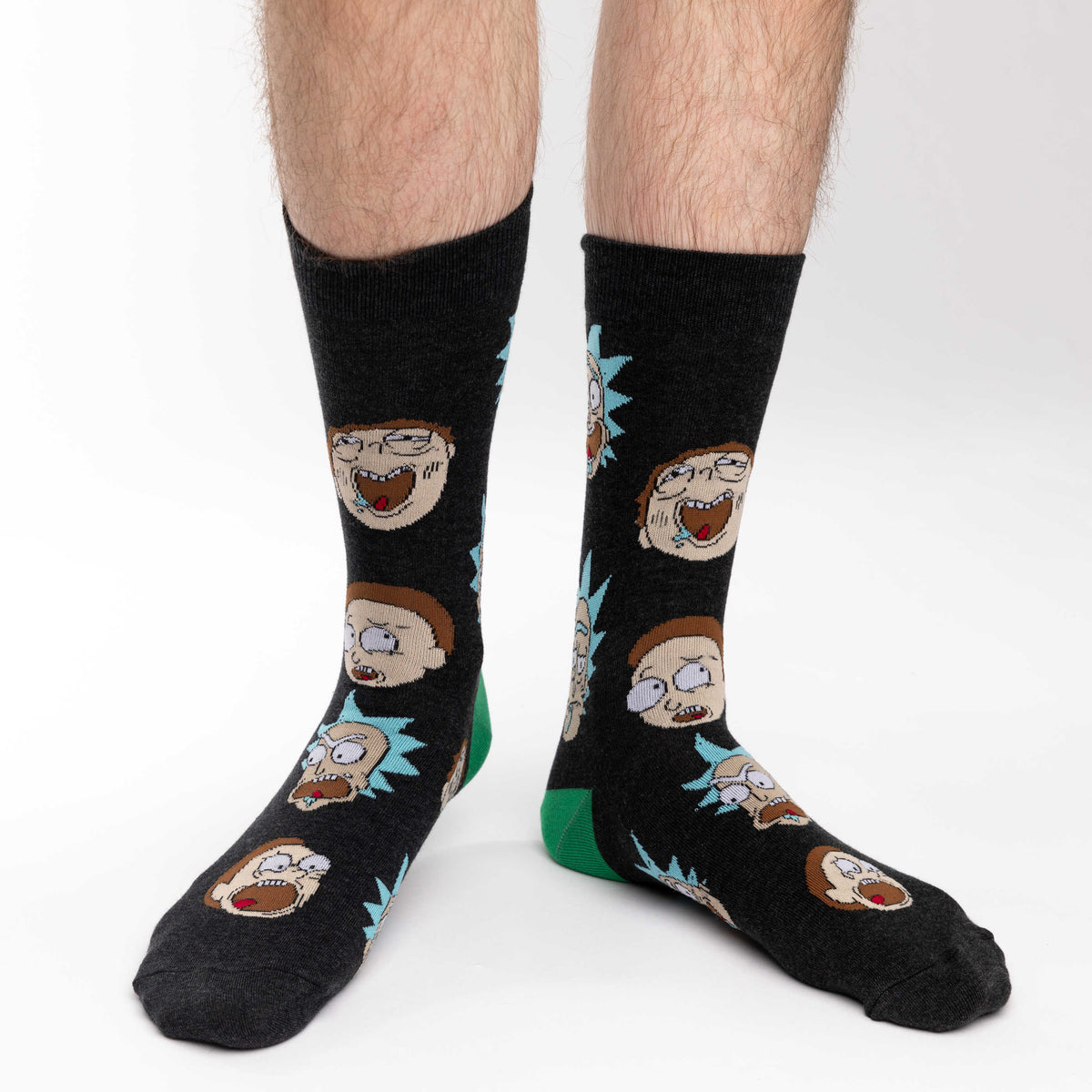 Men's Rick and Morty, Facial Expressions Socks