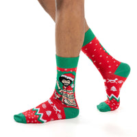 Men's Bob Ross, Christmas Socks