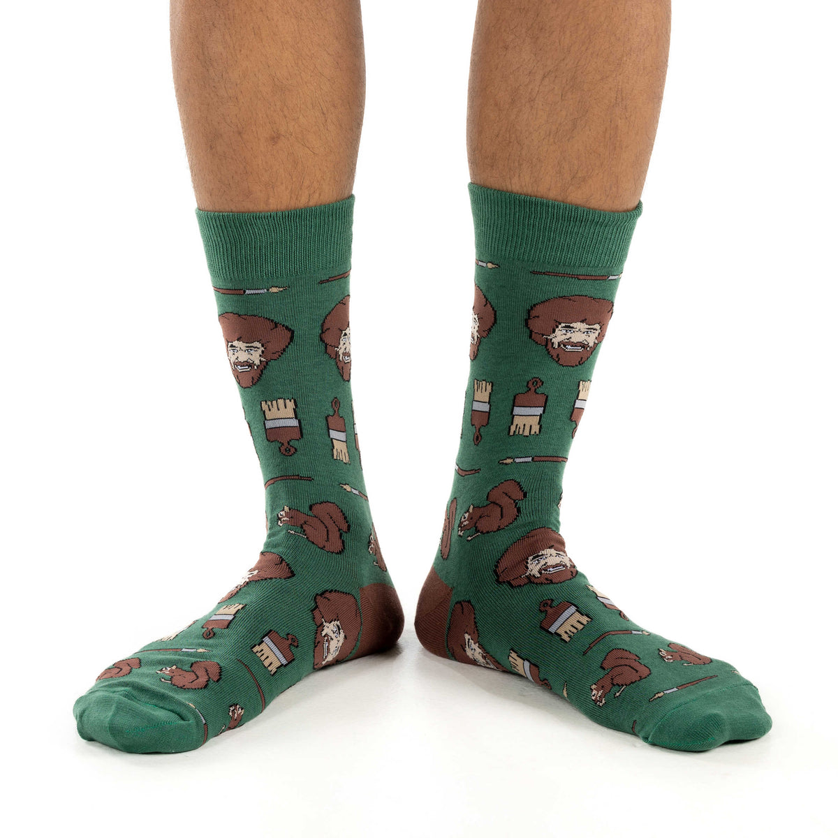Men's Bob Ross, Faces Socks