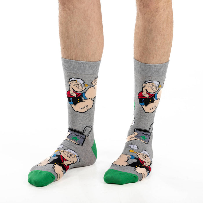 Men's Big & Tall Popeye, Flexing Socks