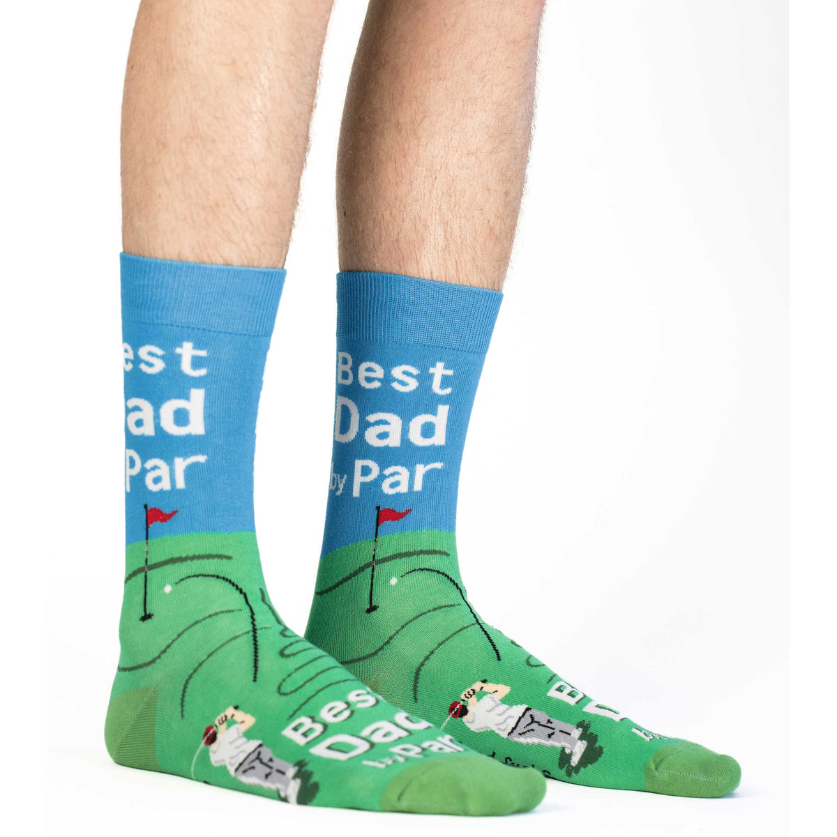Men's Best Dad By Par Socks