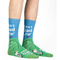 Men's Best Dad By Par Socks