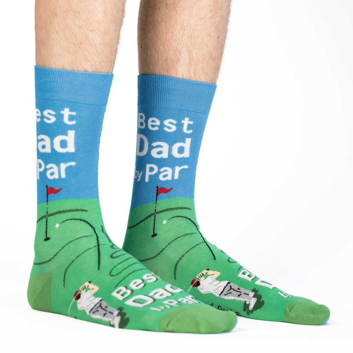 Men's Best Dad By Par Socks