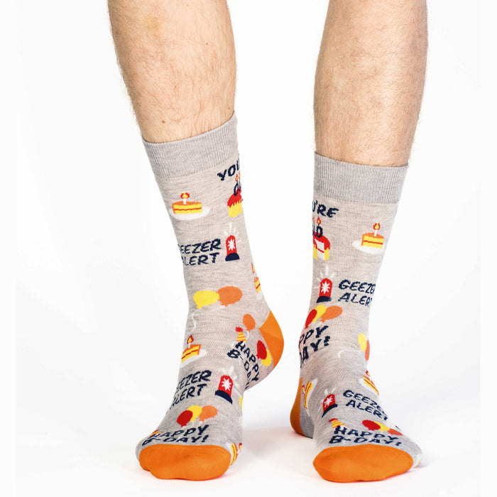Men's Happy Birthday Geezer Socks