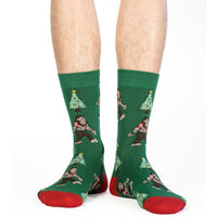 Men's Christmas Bigfoot Socks
