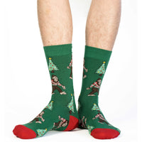 Men's Christmas Bigfoot Socks