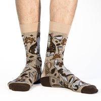 Men's Big & Tall Coffee Cats Socks