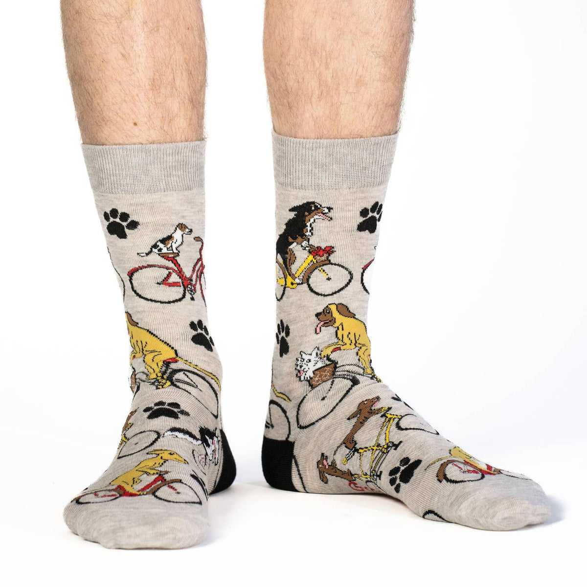 Men's Dogs Riding Bikes Socks