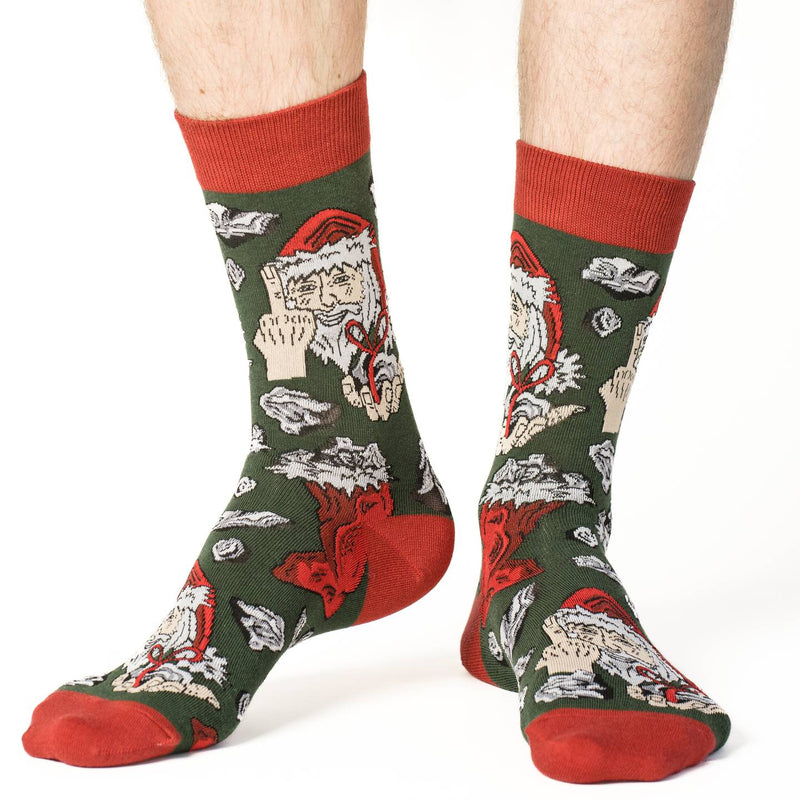 Men's Santa's Naughty List Christmas Socks