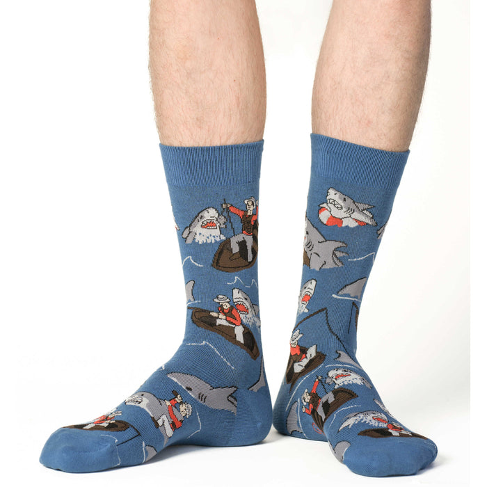 Men's Sharks vs. Fishermen Socks