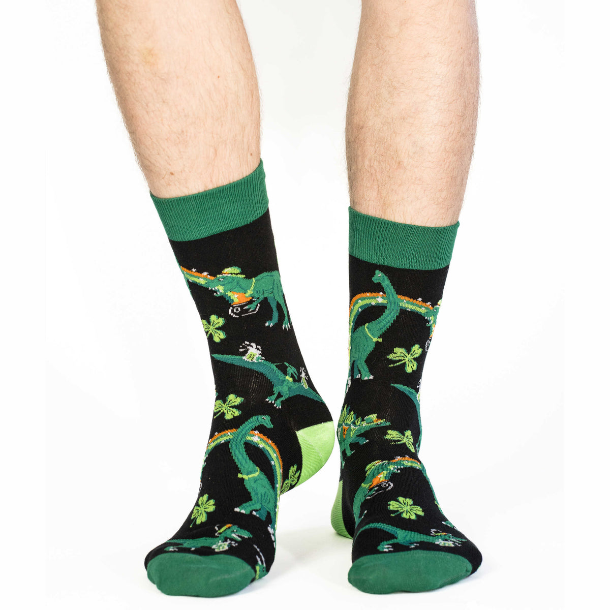 Men's Saint Patrick's Day Dinosaurs Socks