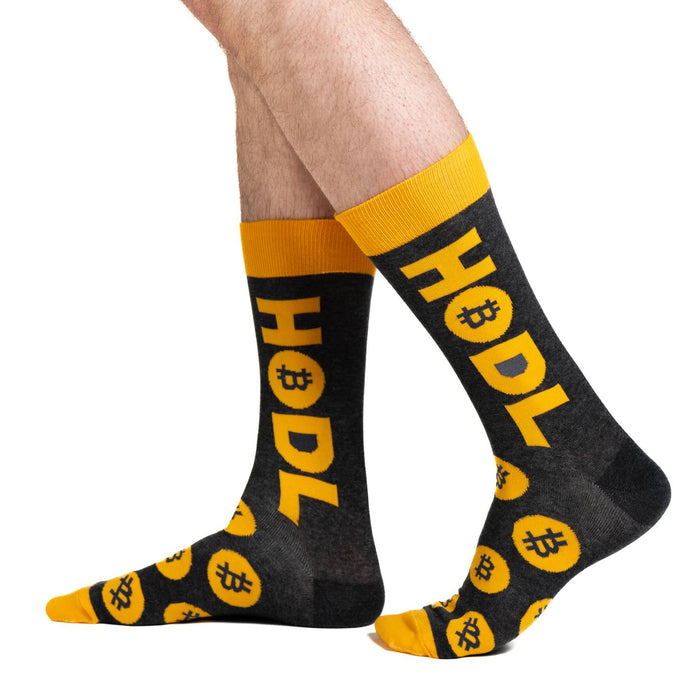 Men's Big & Tall Bitcoin HODL Socks