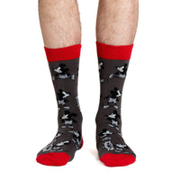 Men's Big & Tall Steamboat Willie Socks