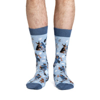 Men's Dog Chasing Postal Workers Socks