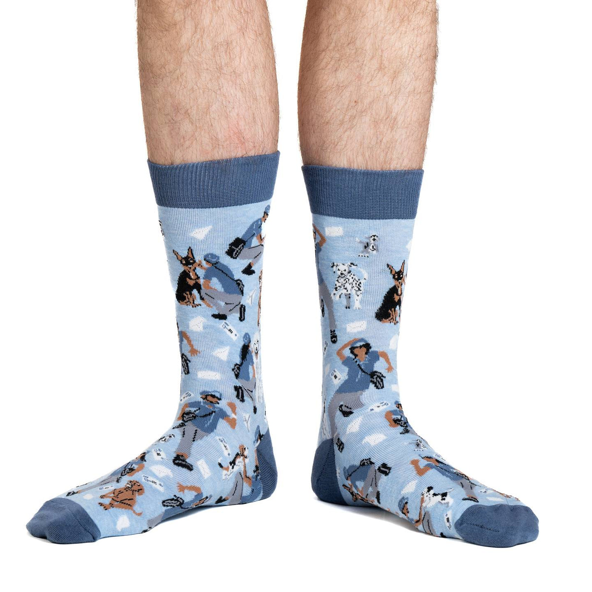 Men's Dog Chasing Postal Workers Socks