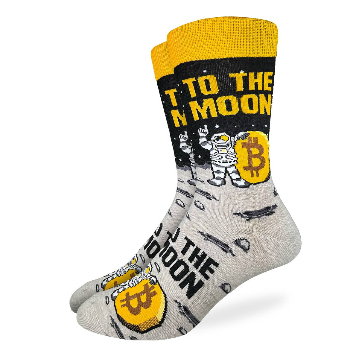 Men's Bitcoin, To The Moon Socks