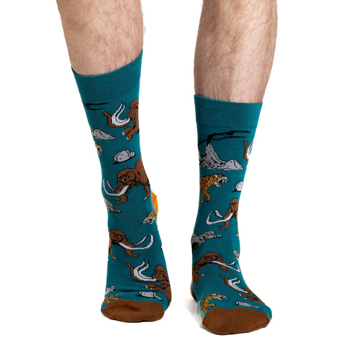 Men's Mammoth And Sabre Tooth Tiger Socks