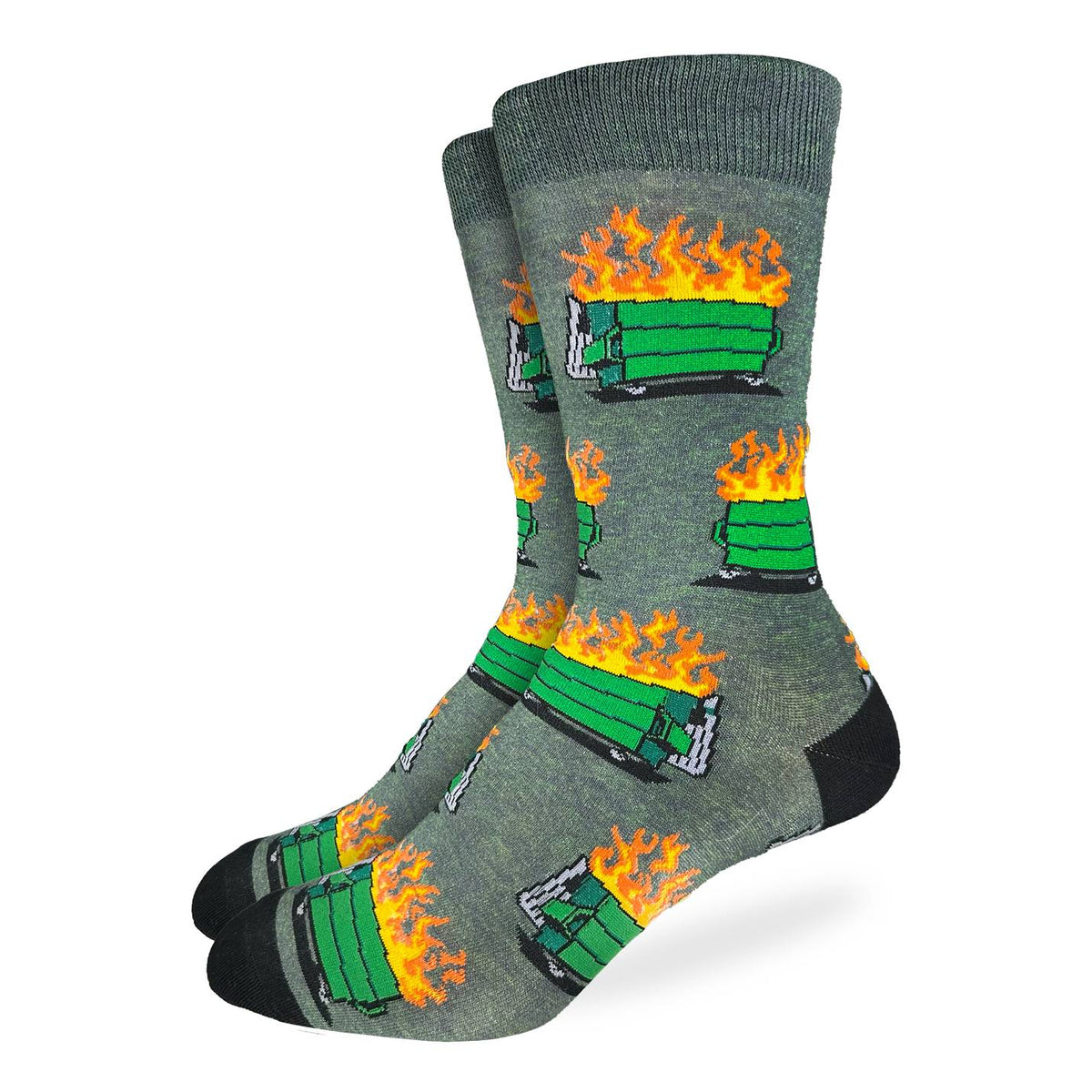 Men's Big & Tall Dumpster Fire Socks