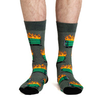 Men's Dumpster Fire Socks
