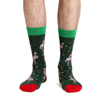 Men's Christmas Flamingos Socks