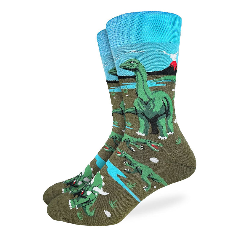 Men's Big & Tall Dinosaur World Socks