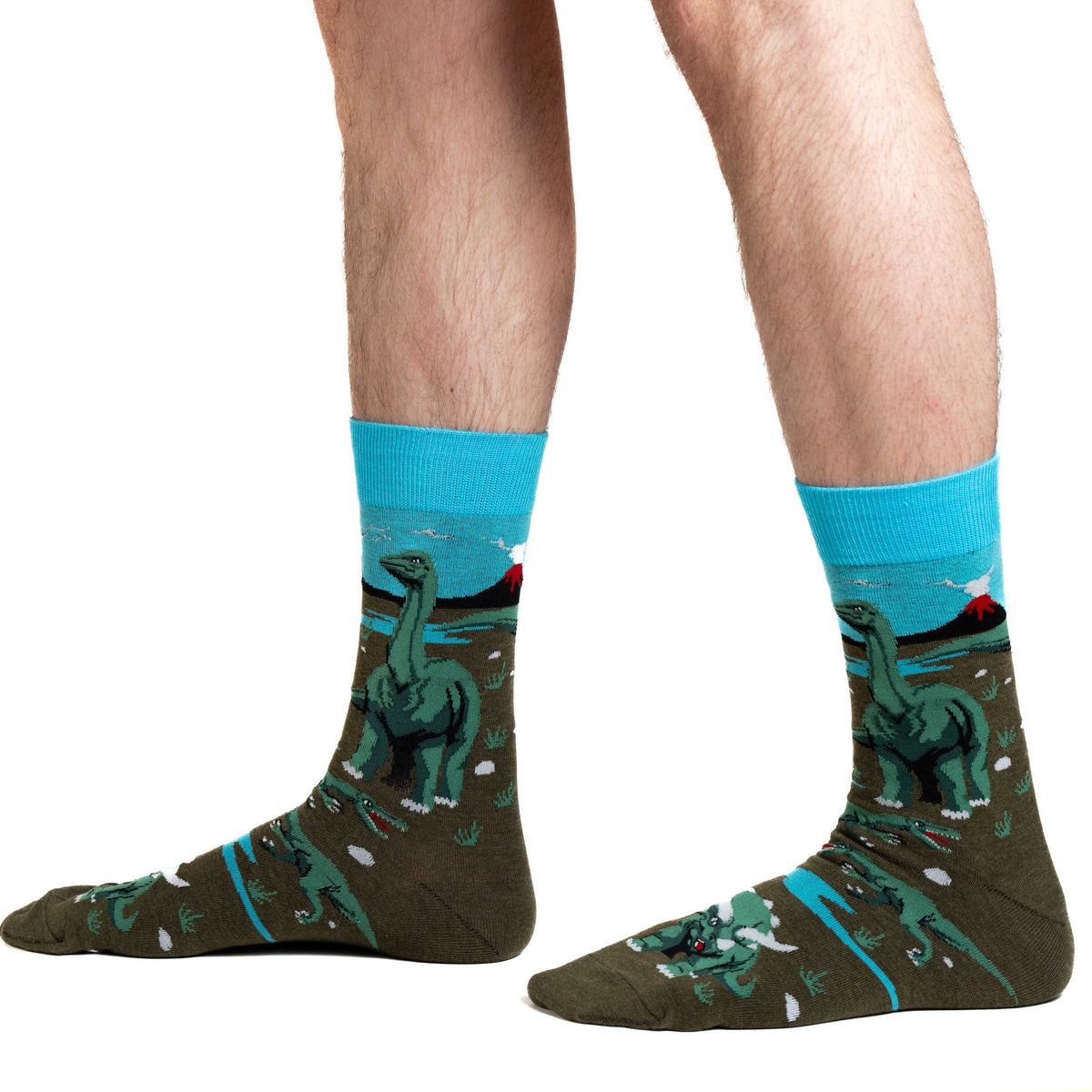 Men's Big & Tall Dinosaur World Socks