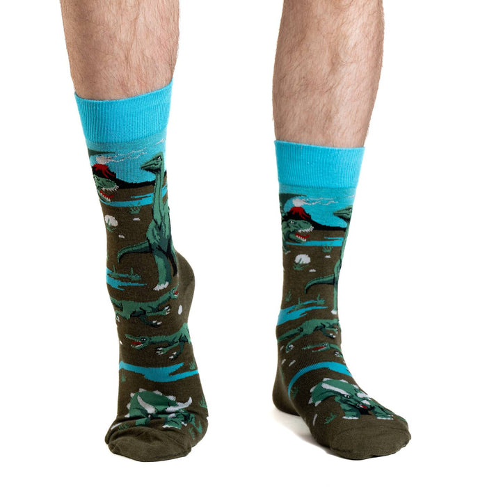 Men's Big & Tall Dinosaur World Socks