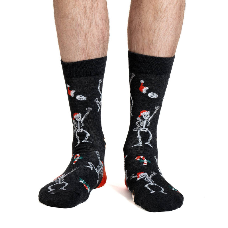 Men's Christmas Skeletons Socks