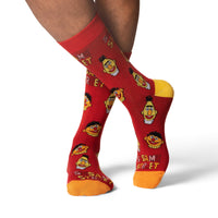 Men's Sesame Street, Bert and Ernie Faces Socks