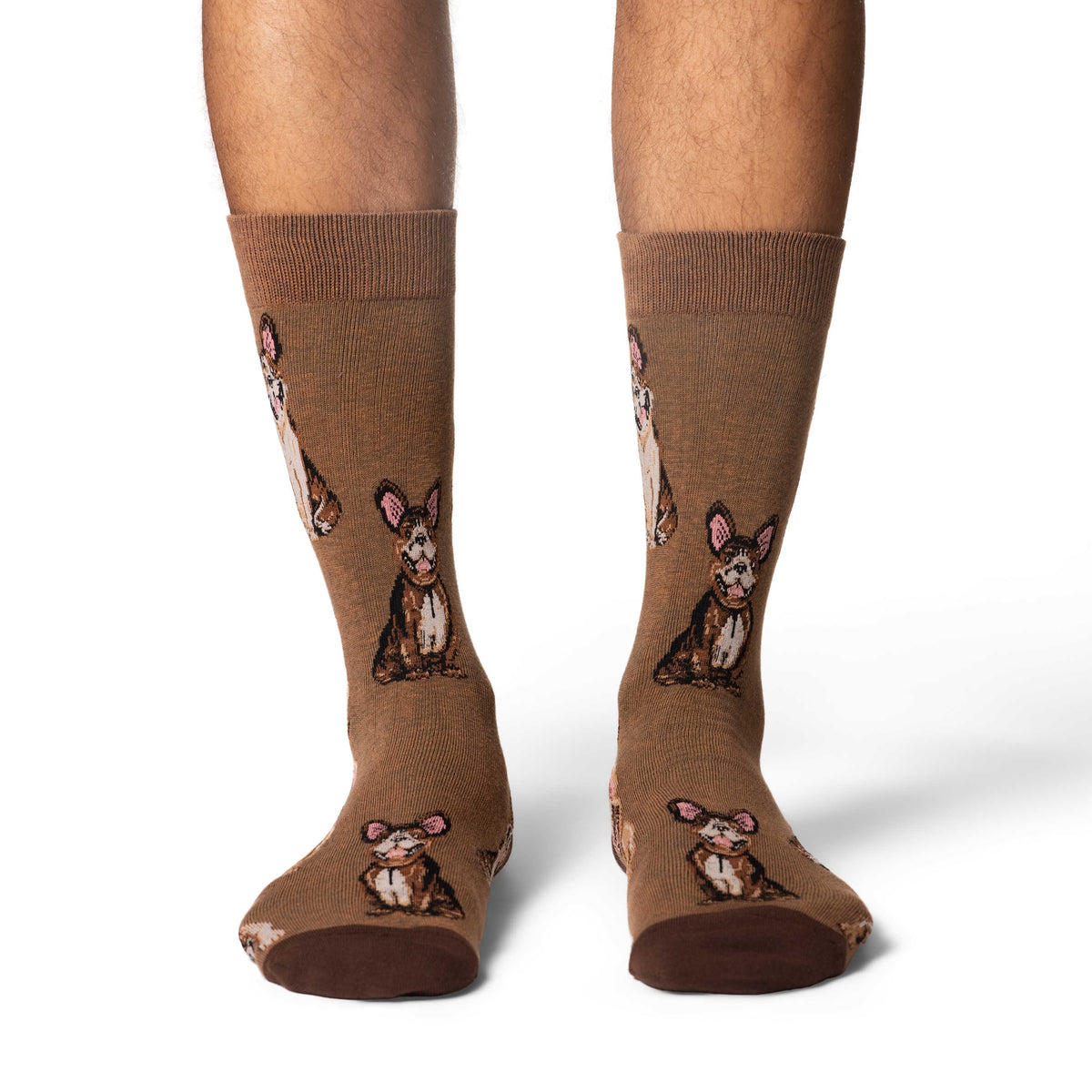 Men's Smiling French Bulldogs Socks