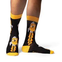 Men's Bitcoin Rocket Socks