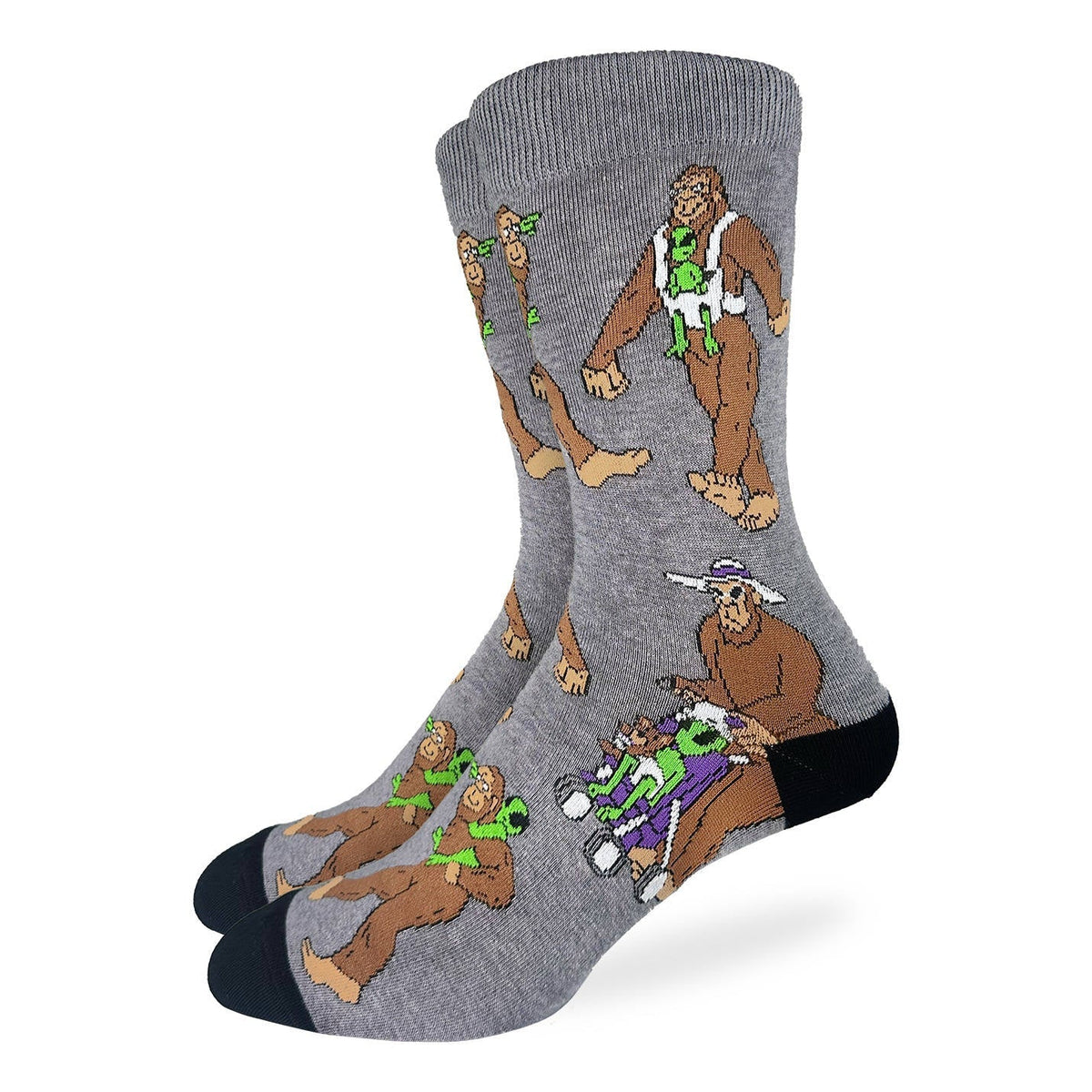 Men's Bigfoot with Baby Alien Socks