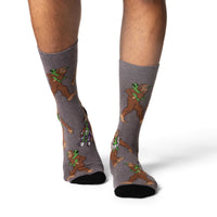 Men's Bigfoot with Baby Alien Socks