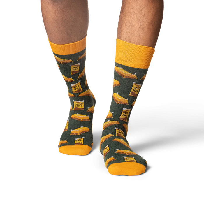 Men's Gold Bullion Socks