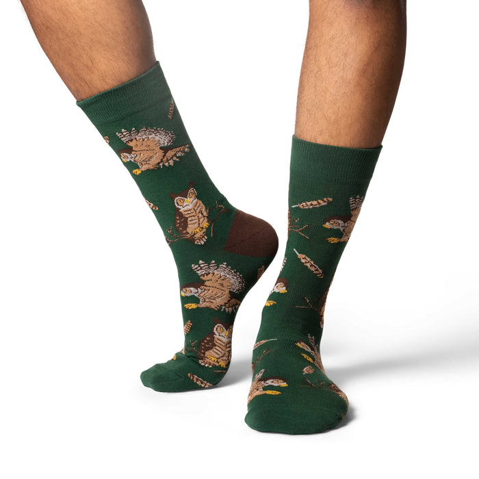 Men's Great Horned Owl Socks
