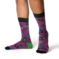 Men's DJ Turntable Rig Socks
