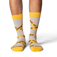 Men's Caution Tape Socks