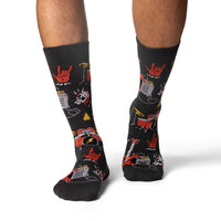 Men's Heavy Metal Drum Set Socks