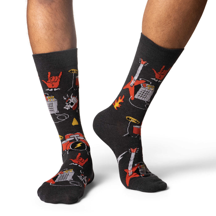 Men's Heavy Metal Drum Set Socks