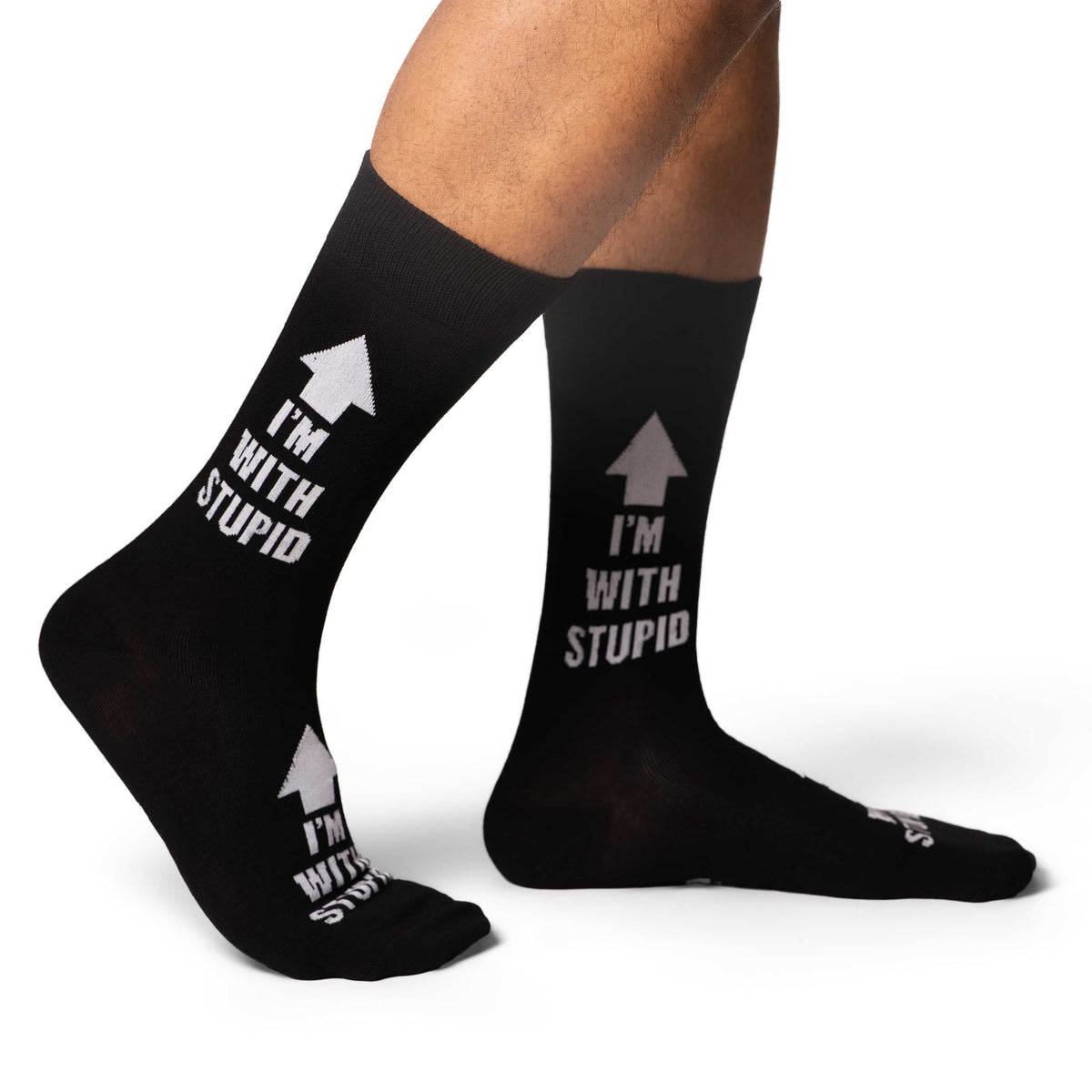 Men's Big & Tall I'm With Stupid Socks
