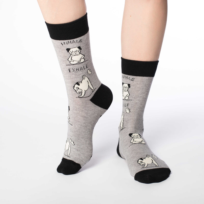 Women's Yoga Pug Socks – Good Luck Sock
