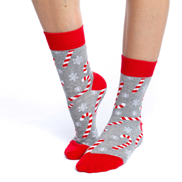 Women's Candy Cane Christmas Socks