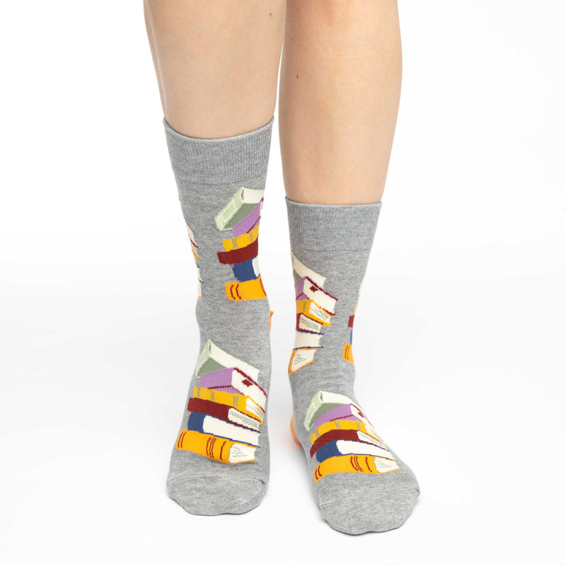 Women's Stack of Books Socks – Good Luck Sock