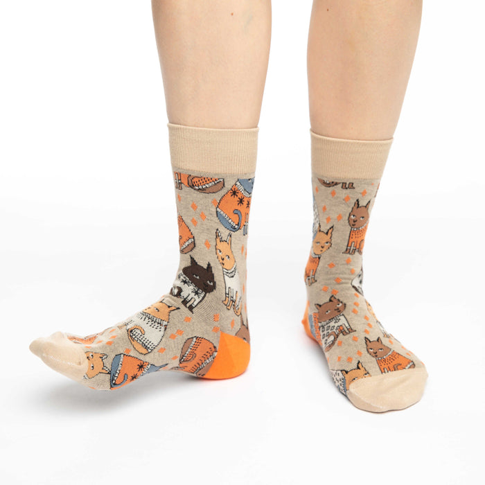 Women's Sweater Cats Socks