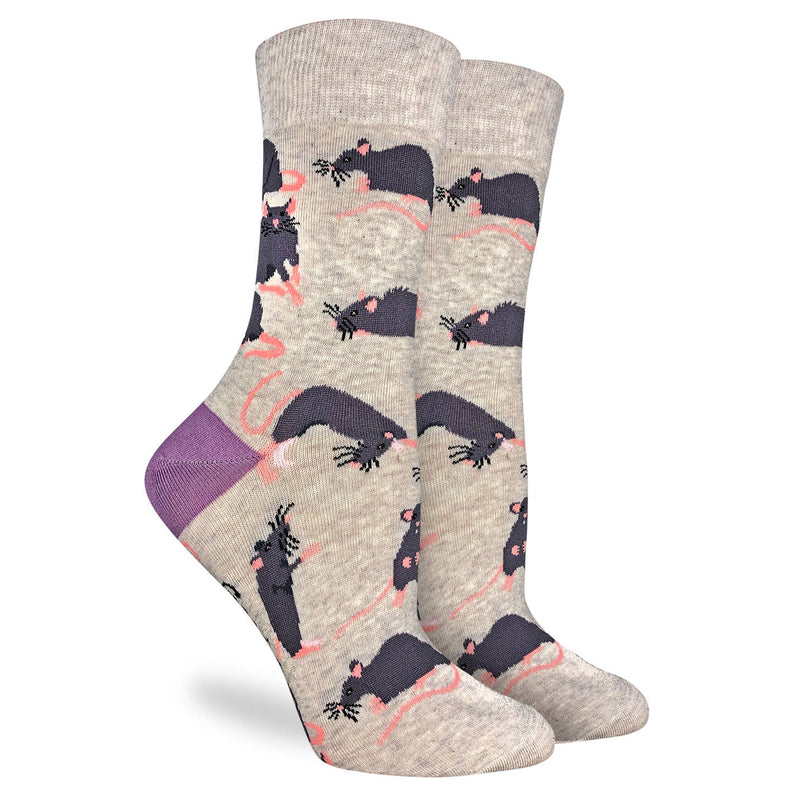 Women's Rats, Gray Socks