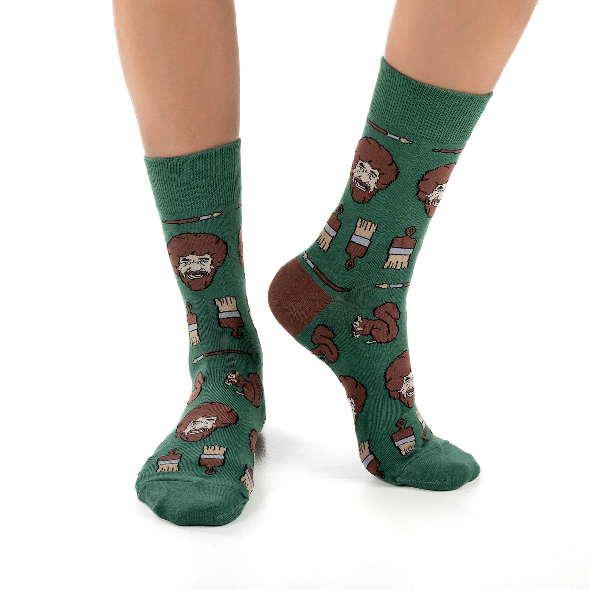 Women's Bob Ross, Faces Socks